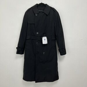 Defense Logistics Garrison Collection Black Weather Army Trench Coat size 38R